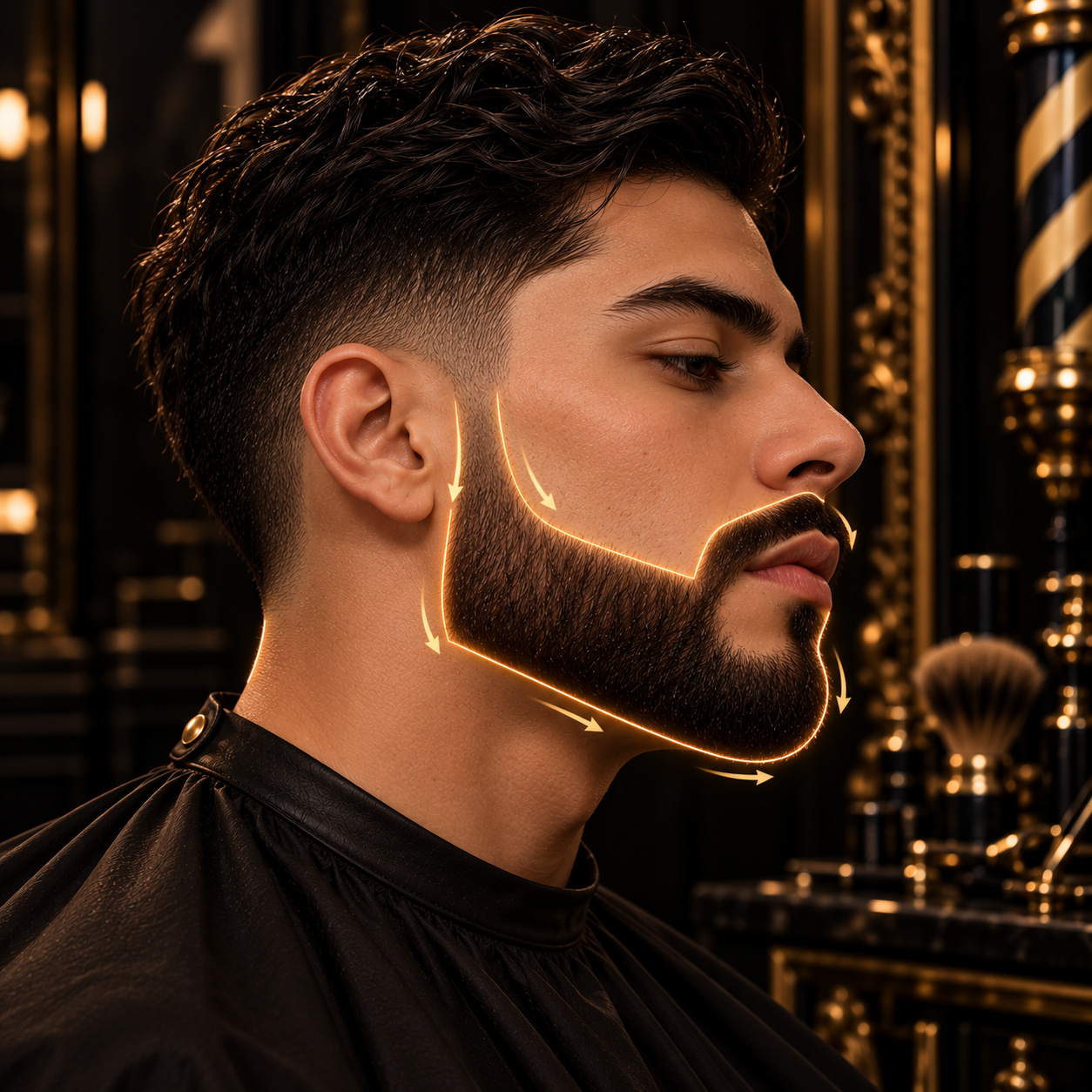 Barba (solo delineado)