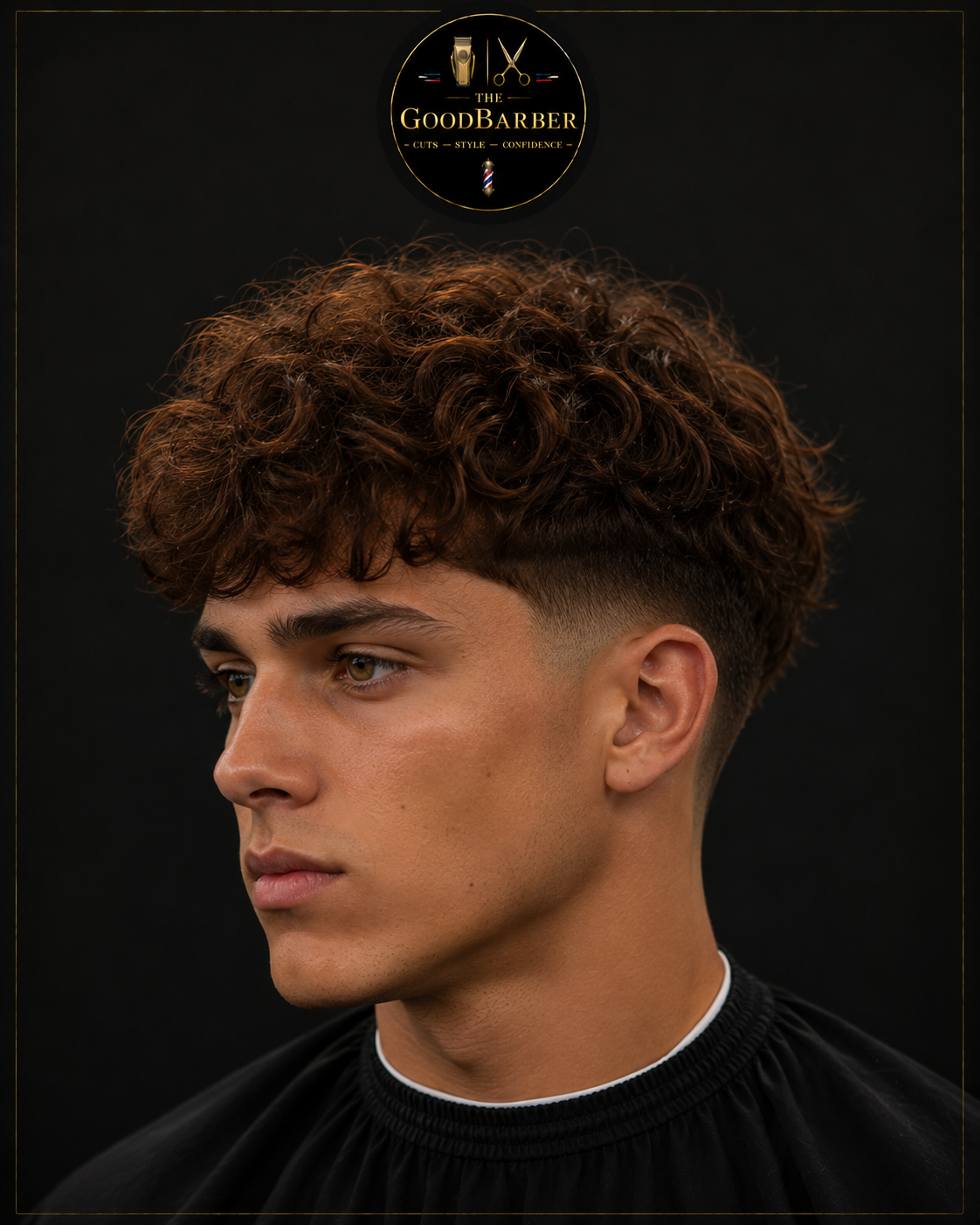 Curly low fade